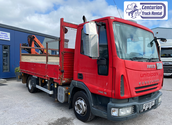 2008 7.5t Iveco ML75 E16 Dropside with Crane